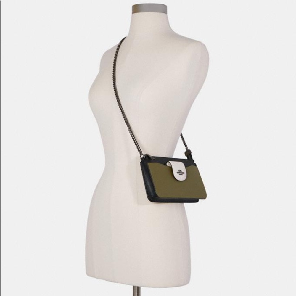 🎀 Coach Poppy Crossbody In Colorblock - Picture 9 of 10